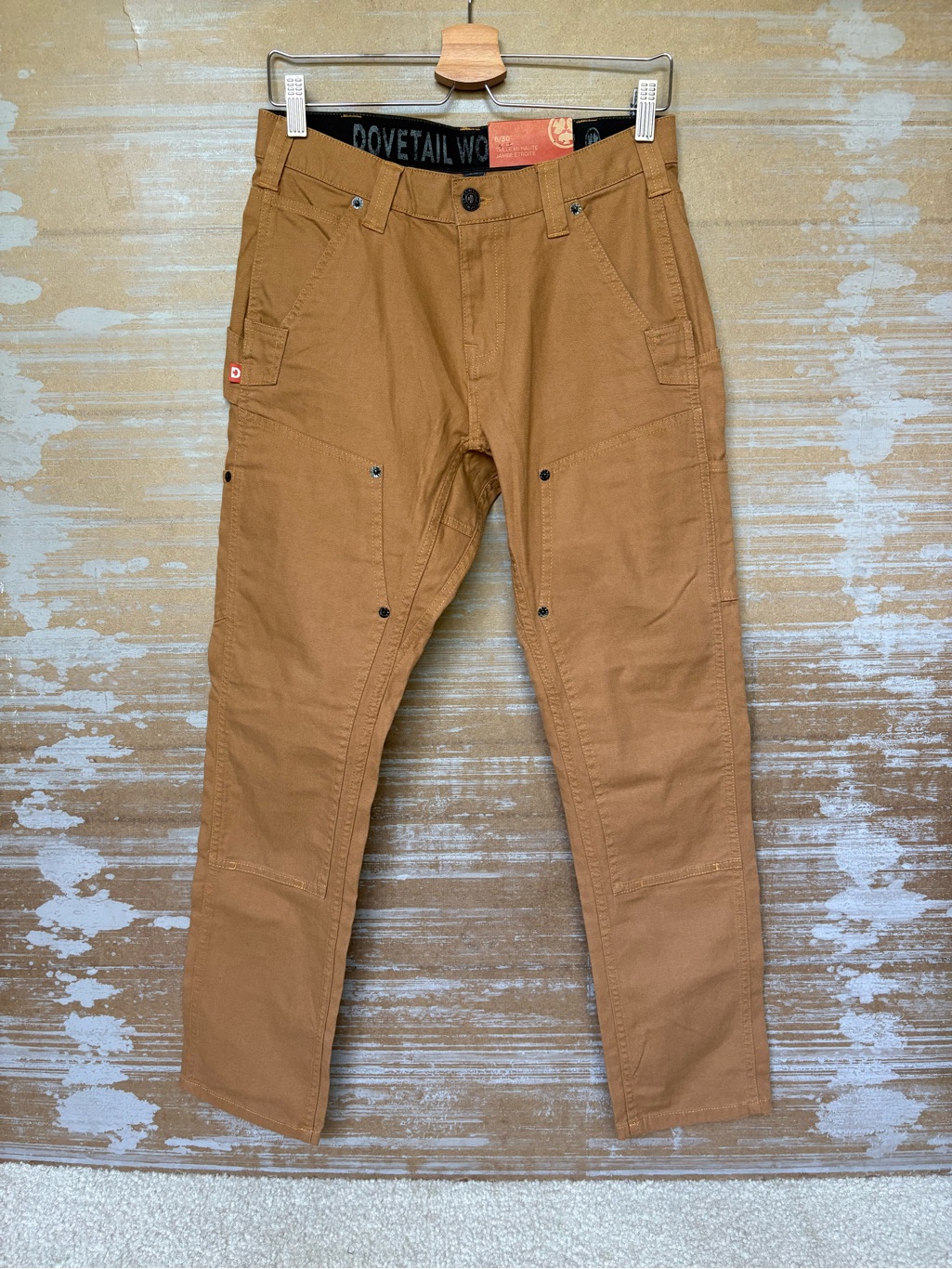 Dovetail Workwear Nwt Maven X Work Pants Saddle Brown Canvas Womens 8x30 — image 2 of 8